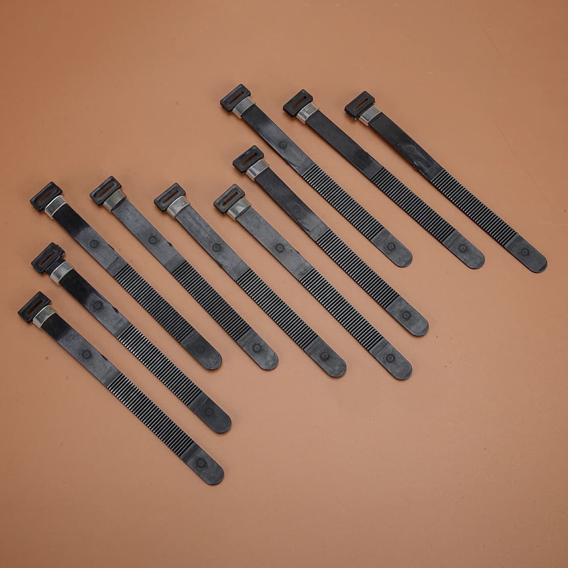 10Pcs Universal Motorcycle Wire Harness Zip Tie 32161-404-000 09407-12402 92072-030 Fixing Wiring Black Plastic