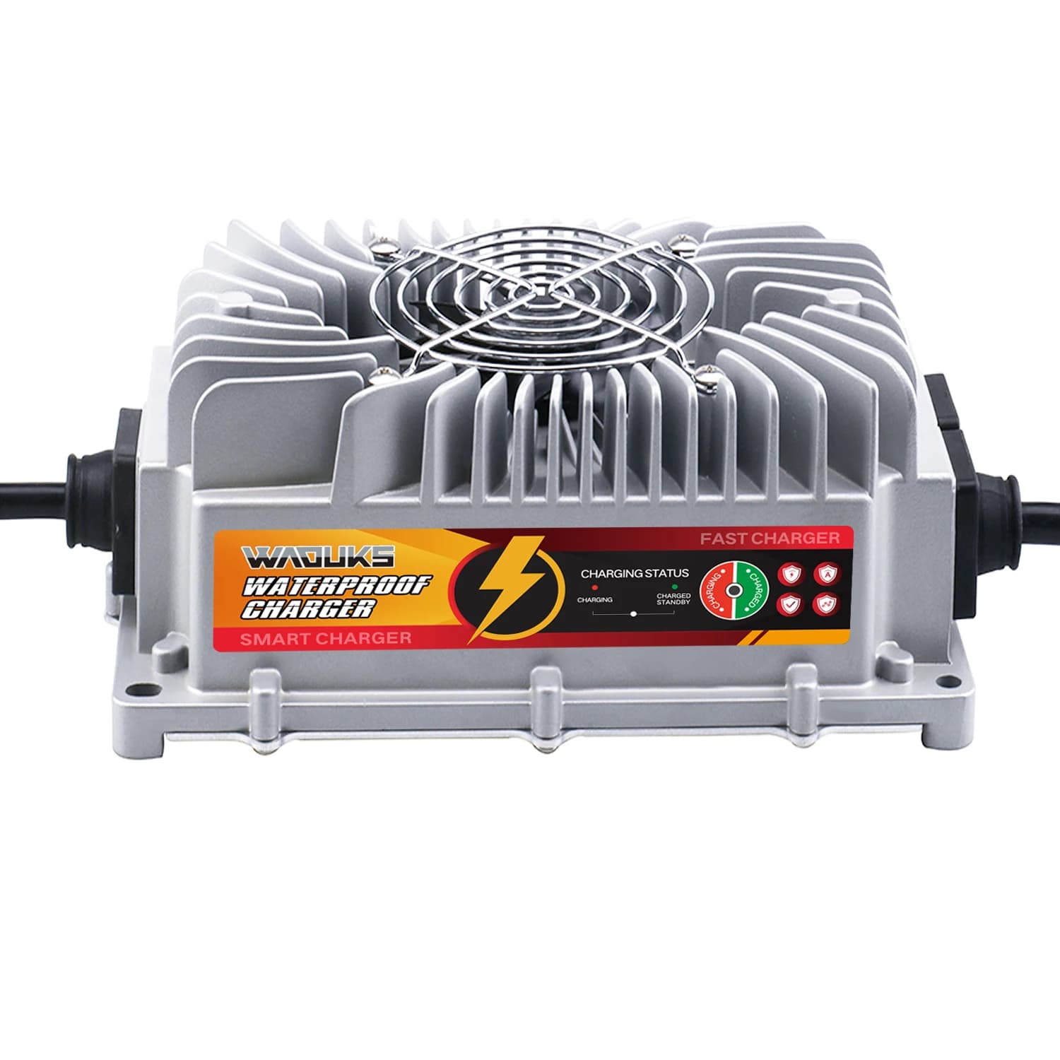 Caricabatterie impermeabile per batteria agli ioni di litio da 33,6 V 10A Usd per caricabatteria Lipo 8S 29,6 V Lipo/LiMn2O4/LiCoO2 guscio in alluminio con ventola WAOUKS