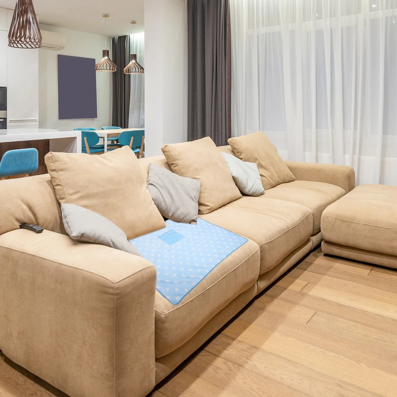 Coperta elettrica riscaldata invernale calda, materiale in poliestere, anche la distribuzione del calore, riscaldamento sicuro portatile per divano letto