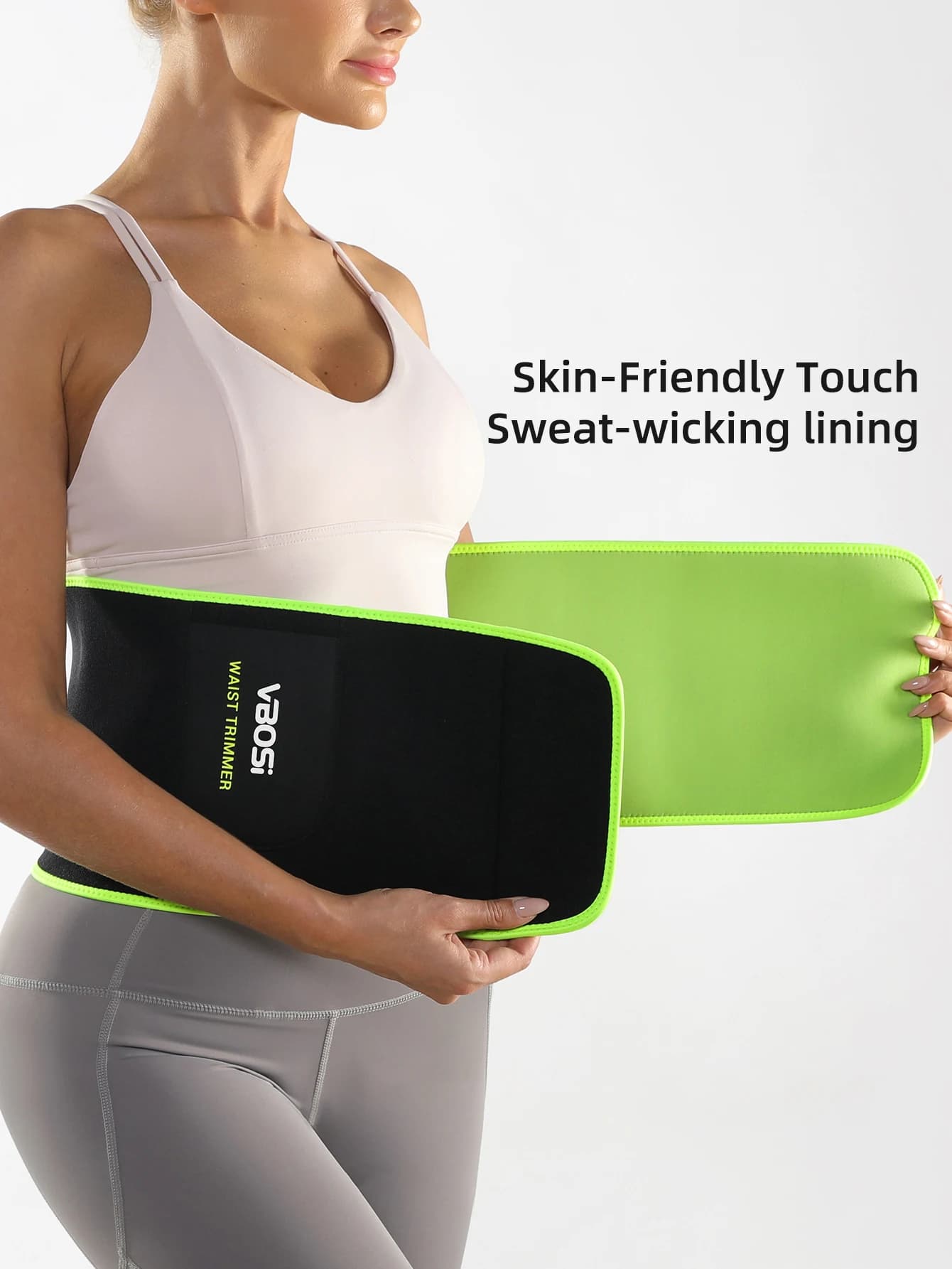 Neoprene VBOSi for Men and Women, Adjustable Abdominal Support Belt for Running, Fitness and Physical Exercise