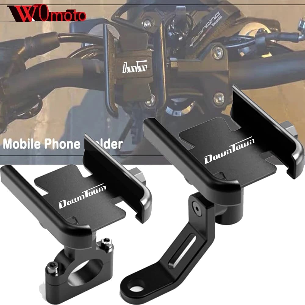 Per KYMCO DOWNTOWN 350 125i 250i 300i 350i Downtown300i Accessori Moto Manubrio Supporto Del Telefono Mobile GPS Del Basamento Della Staffa