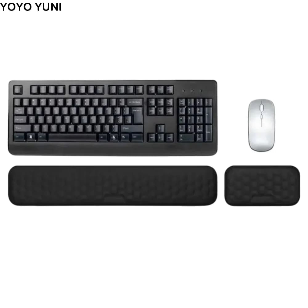 2 pezzi/set cuscino di supporto per polso per mouse a rimbalzo lento poggiapolsi creativo tappetino per mouse ergonomico cuscino per mano per tastiera comfort impermeabile