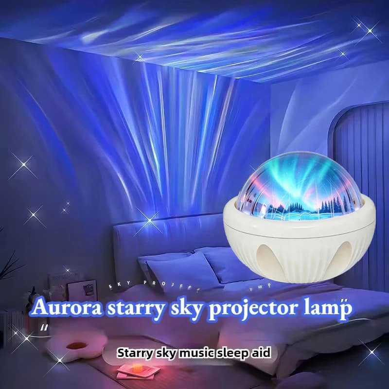 Northern Light Projector RGB Atmosphere Night Lights Remote Control USB Aurora Projection Lamp 360 Rotate for Home Party Decor