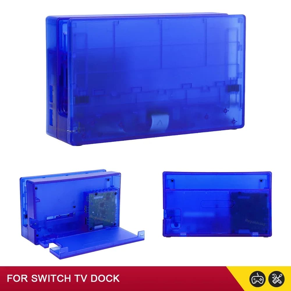 Base di ricarica trasparente per Switch, compatibile HDMI, supporto per TV, stazione di ricarica per Switch TV DOCK