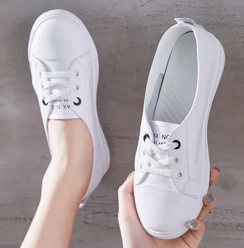 Sneakers da donna in vera pelle Scarpe sportive moda casual da donna Scarpe basse estive da donna vulcanizzate bianche