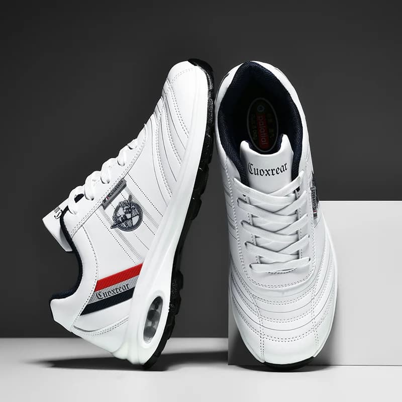 Men's Sneakers Versatile Running Shoes With Air Cushion Vulcanized Leather Shoes With Male Platform Casual Men's Shoes