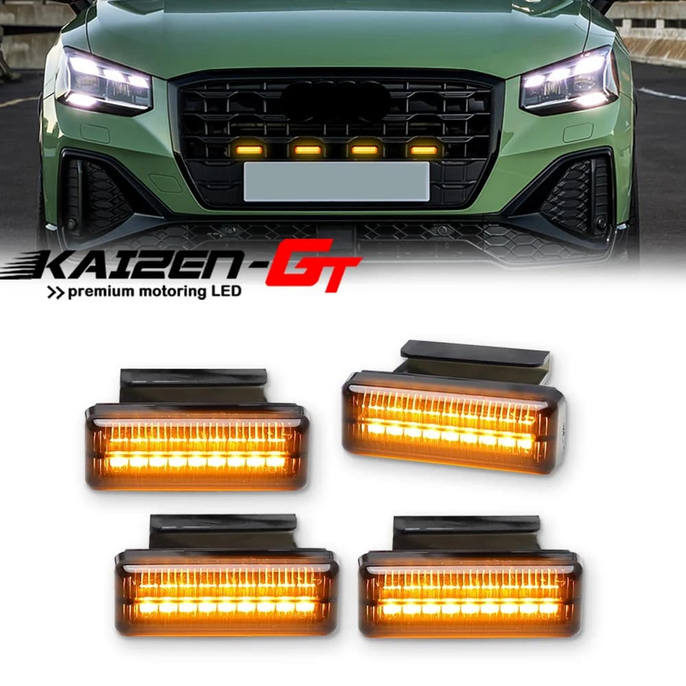 Kit Luci LED per Griglia Anteriore Auto con Cablaggio per Toyota Tundra 2022 e Successivi, Luci di Posizione/DRL