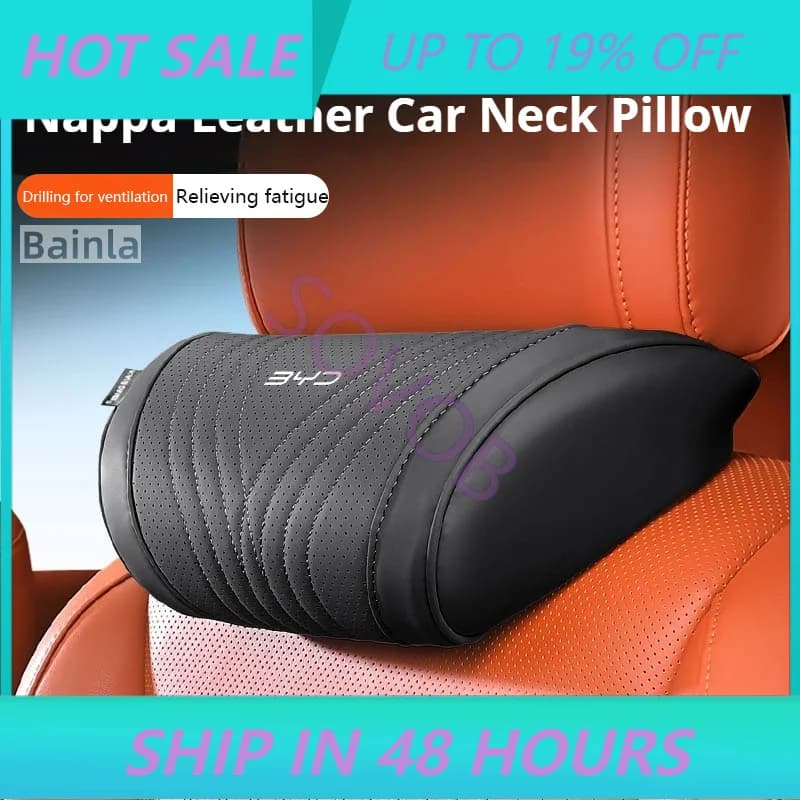 Headrest Neck Pillow for BYD DOLPHIN ATTO2 O3 U 6 SEALION 7 2025 Support Seat Lumbar Cushion Breathable Waist Pad SEAL