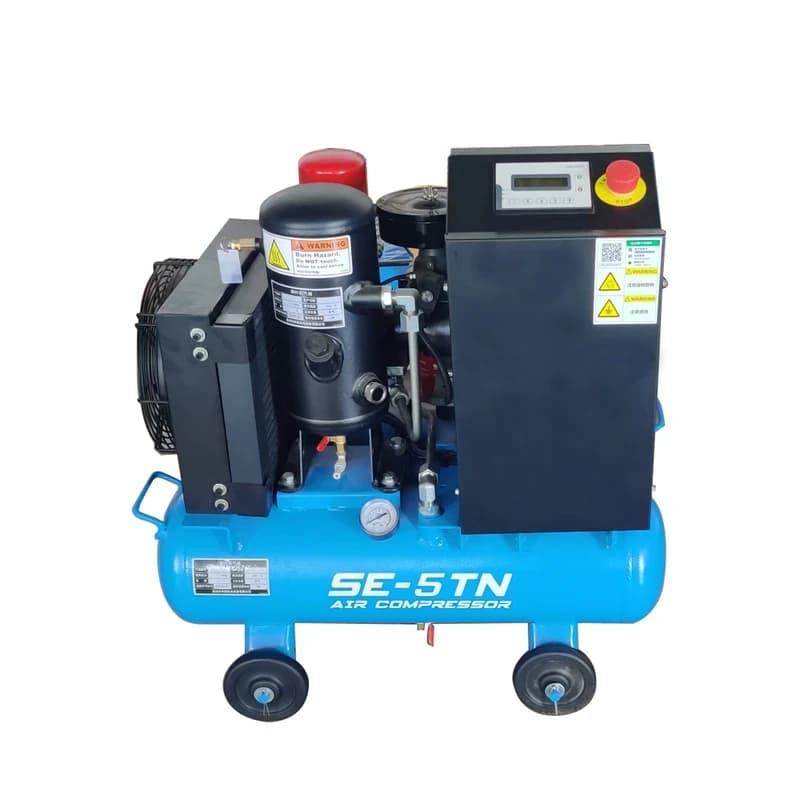 Compressore Portatile a Vite Silenzioso da 4kW 5hp per Gonfiaggio Pneumatici, Alta Pressione 13bar 10bar