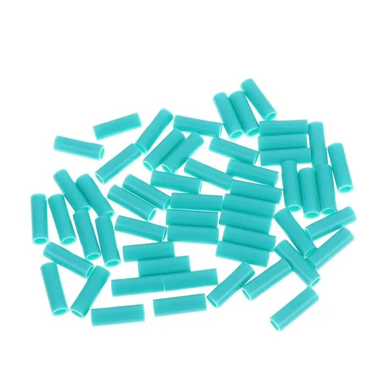 50Pcs 1 Inch Length Hard Beads Spare Parts Jump Rope Beaded Skip Rope Beads Colors Accessories DIY Material Backup