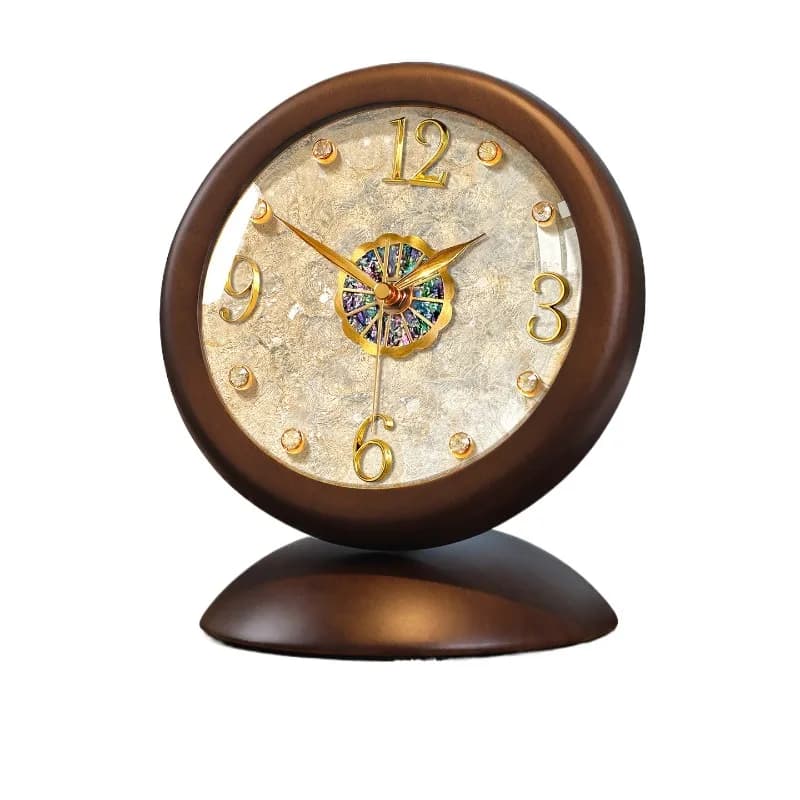 Orologio da tavolo a pendolo in legno massello per soggiorno