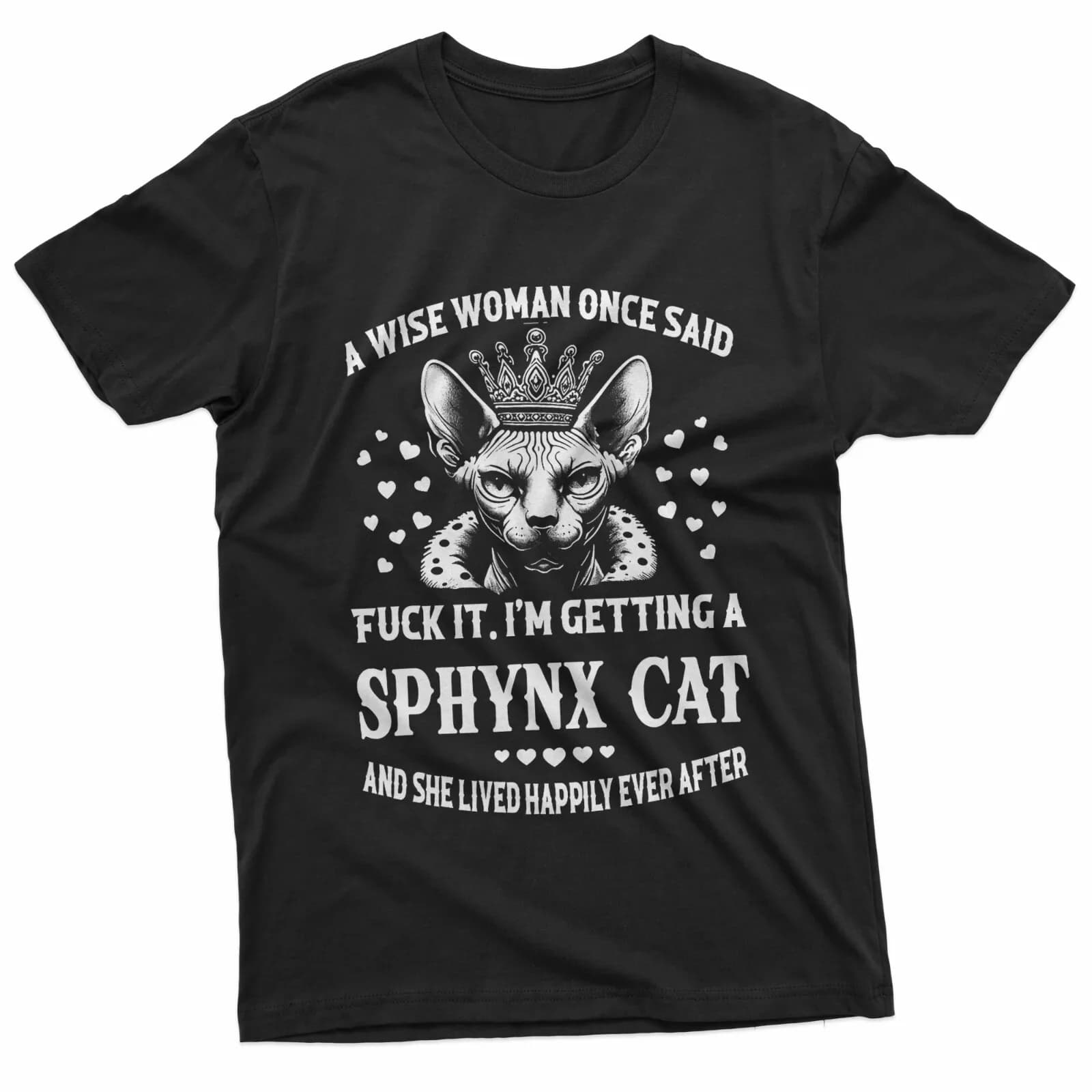 T-shirt sardonica per amanti dei gatti Sphynx, regalo divertente per amanti dei gatti senza pelo