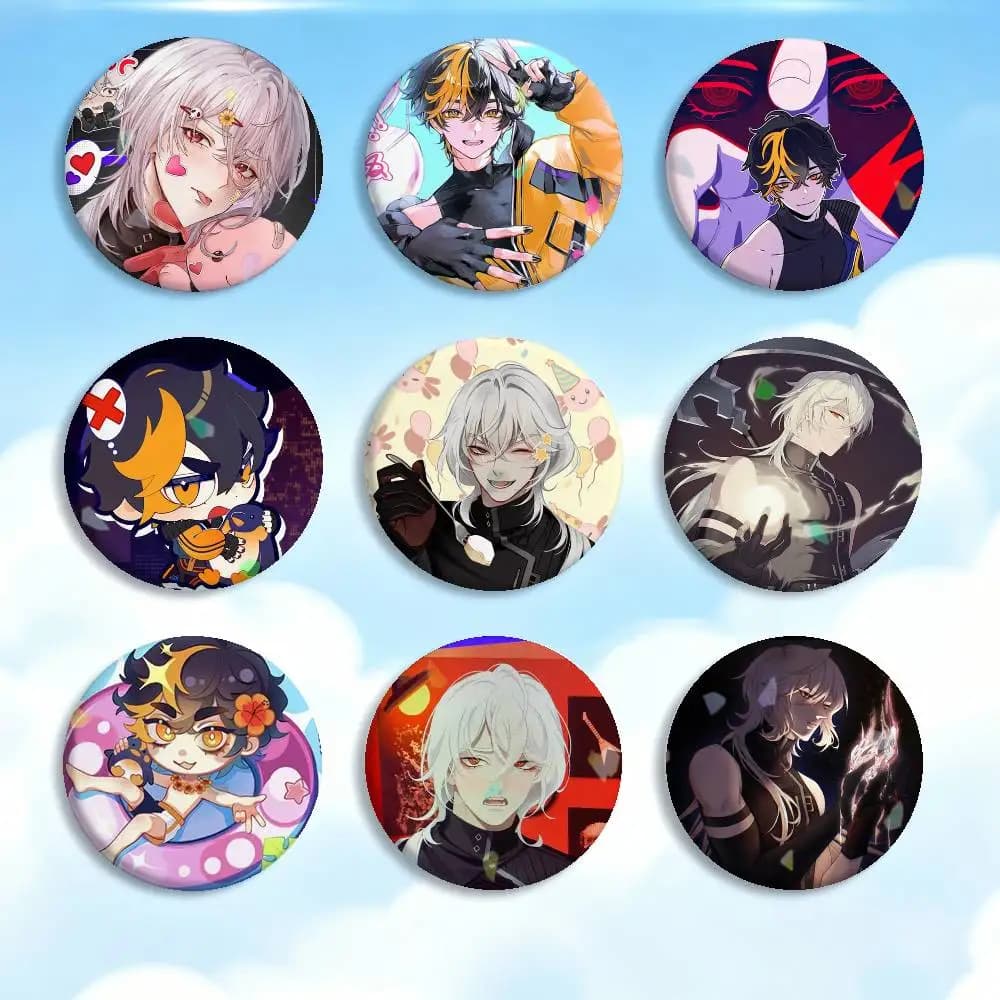 N-New C-Casper A Date With Death Badges Creative Tinplate Button PinsBrooch Badge Clothes Backpack