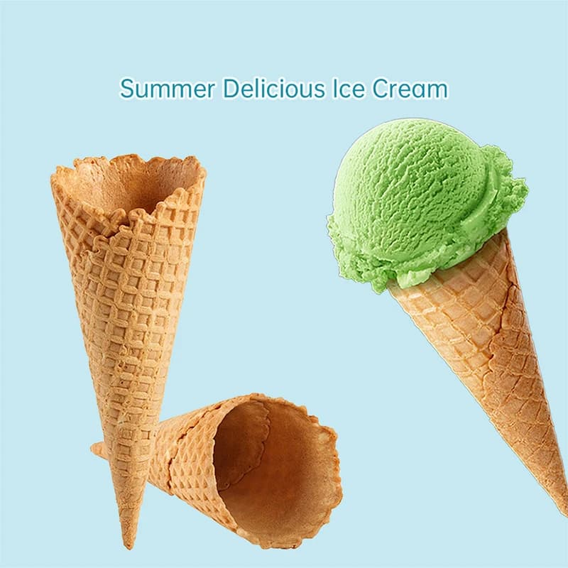 Stampo per cono gelato a forma rapida fatto a mano con cono grande in alluminio pressofuso commerciale