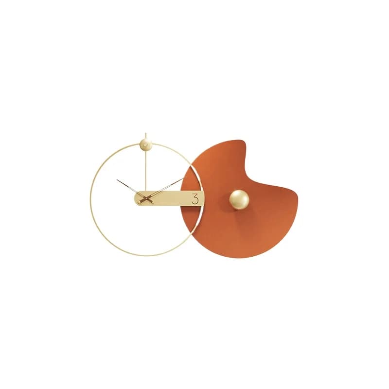 Orologio da parete creativo in metallo per soggiorno e camera da letto, decorazione da parete moderna, lussuosa, alla moda e semplice.