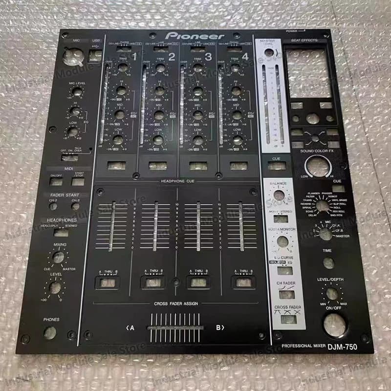 Console di missaggio a pannello DJM750, lettore di dischi DJ, piastra in ferro nero, scheda pusher, scheda di grandi e medie dimensioni, due pezzi