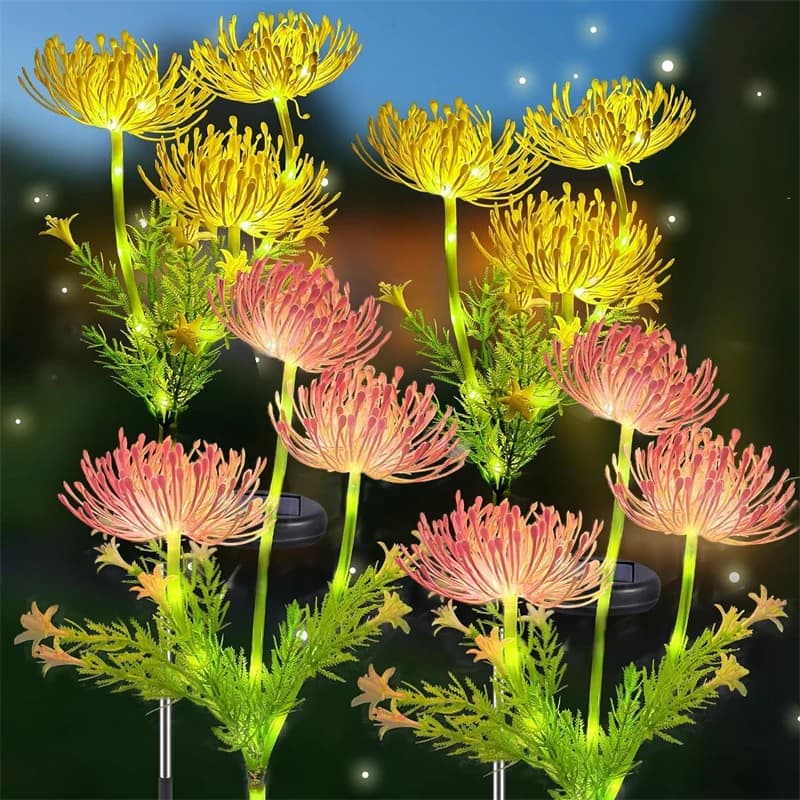 Lampada Solare LED a Forma di Fiore Eterno, Luci da Giardino per Esterni, Decorazione per Matrimoni, Festività e Casa