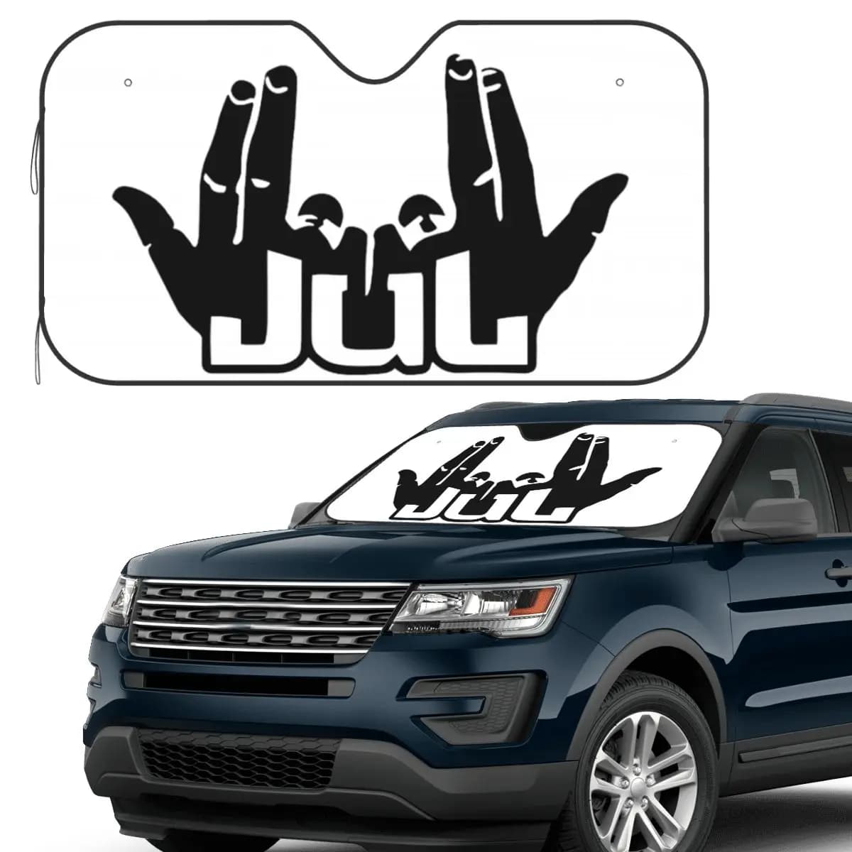 Jul Parasole Parabrezza Parabrezza anteriore per auto Finestra Parasole Accessori Coperture