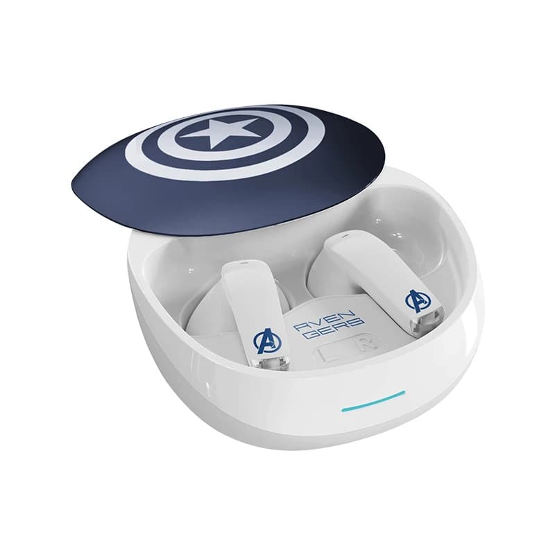 MARVEL Cuffie Bluetooth semi-in-ear Auricolari con cancellazione del rumore con basso ritardo e lunga durata della batteria per Apple e Android