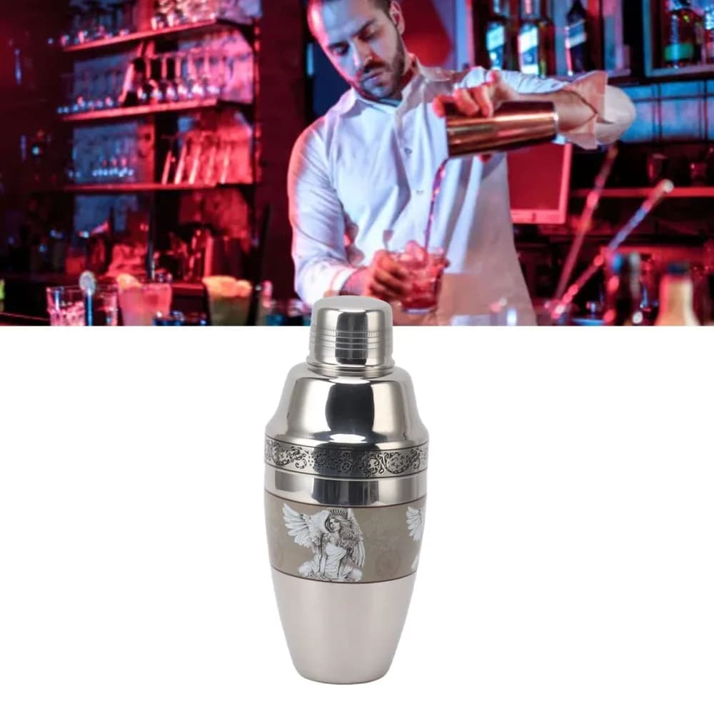Professional 304 Stainless Steel Cocktail Shaker Rust Proof Easy to Clean Drink Mixer Dishwasher Safe Bartender Shaker Bartender