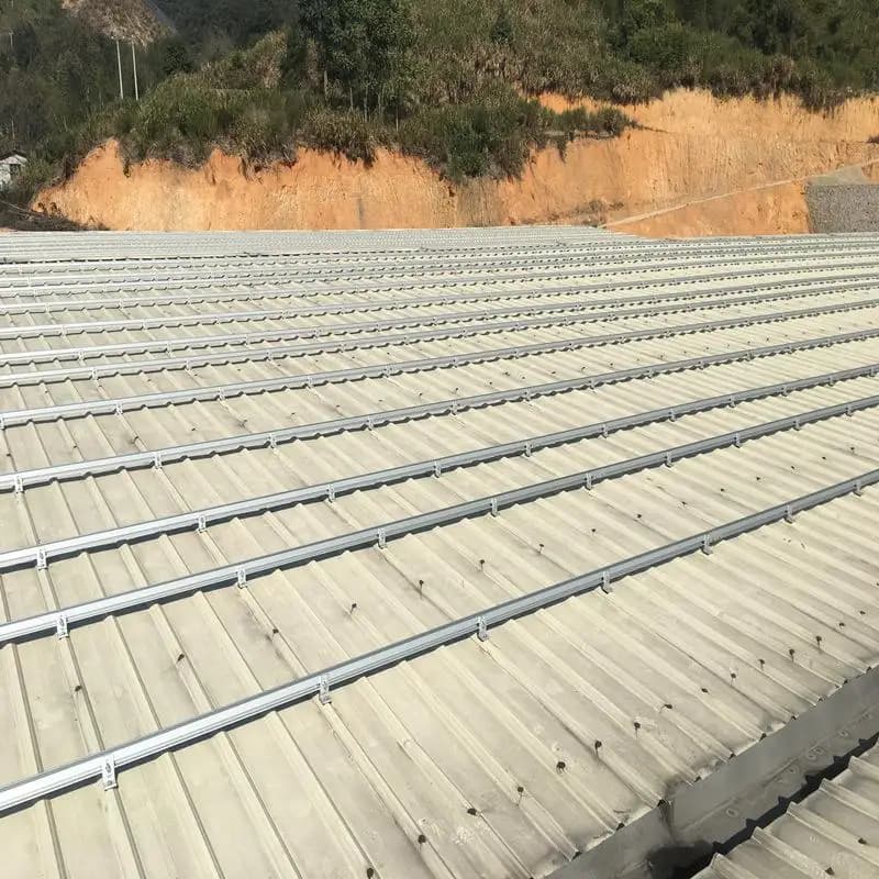Aluminum Solar Panel Mounting L Bracket PV Connection Rail Cross Interconnects For RV Boat Off Roof Solar Installation