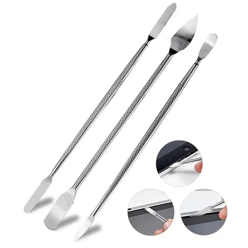 3pcs Universal Stainless Steel Phone Repair Opening Tool Spudger Pry Disassemble Crowbar For iPhone Laptop Tablet Hand Tool Set