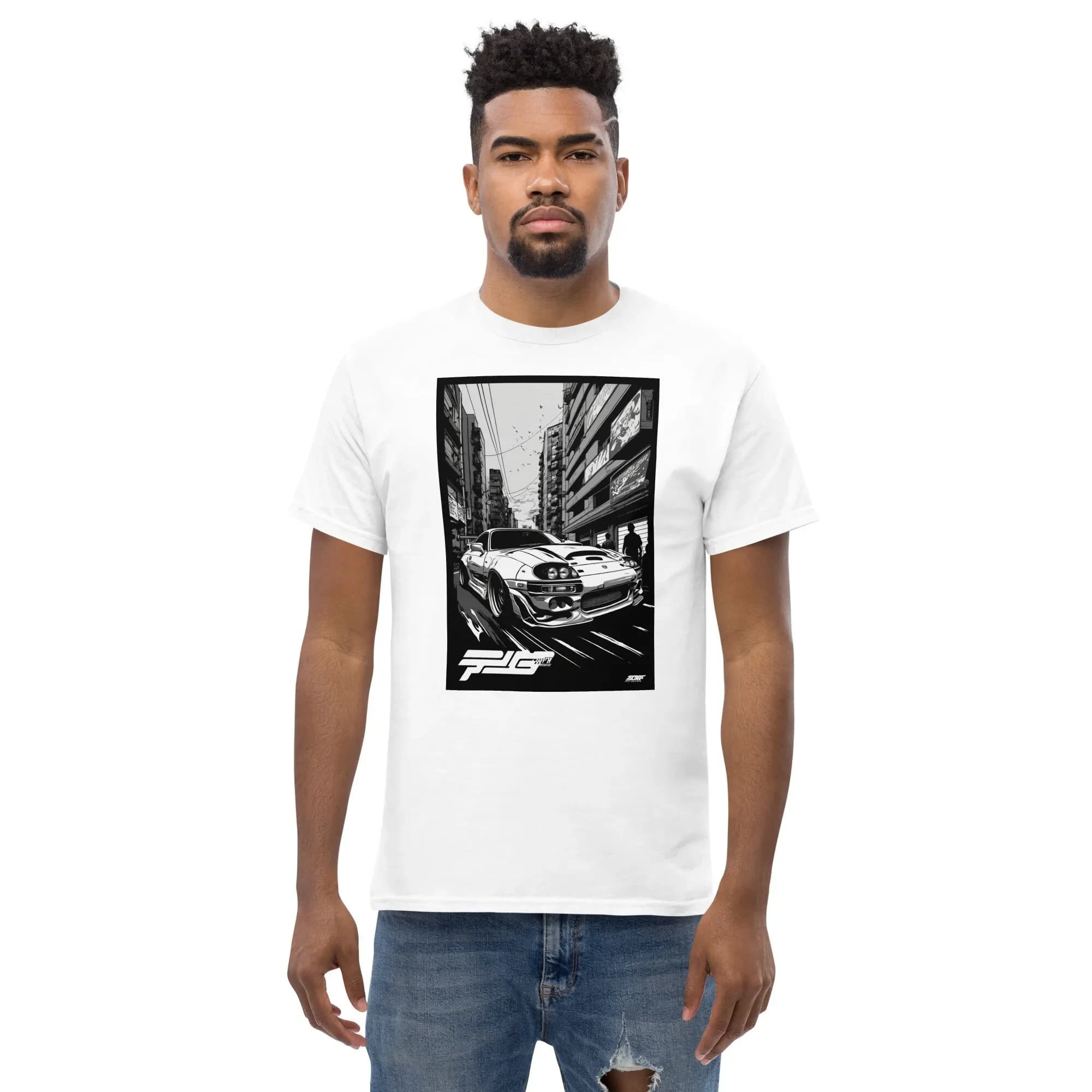 T-shirt da golf Speed City Abbigliamento firmato da uomo in stile coreano