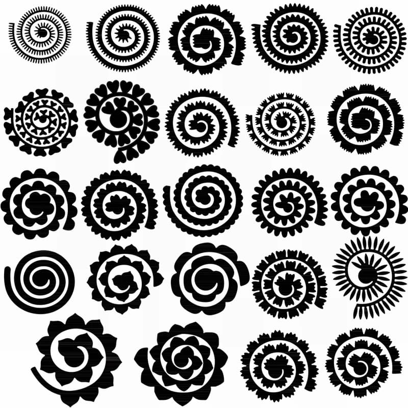 Various 3D Beautiful Love Petal Rolled Rose Flower Collection Metal Cutting Dies Set for DIY Scrapbooking Craft Paper Cards 2023