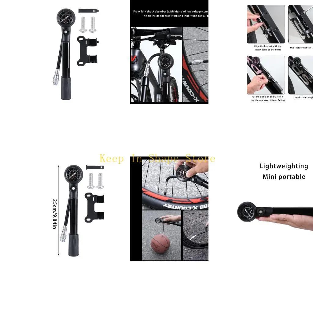 U1JC Compatta pompe per bici pressione Pompe per bici ergonomiche Pompe per bici da strada per accessori