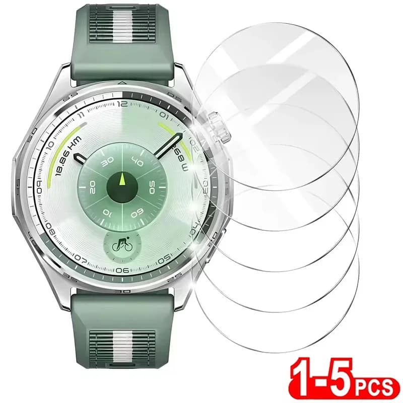 5 pezzi di protezione per schermo intero in vetro temperato per Huawei Watch GT5 Pro 46/42/41mm Vetro protettivo resistente ai graffi per orologio GT 5