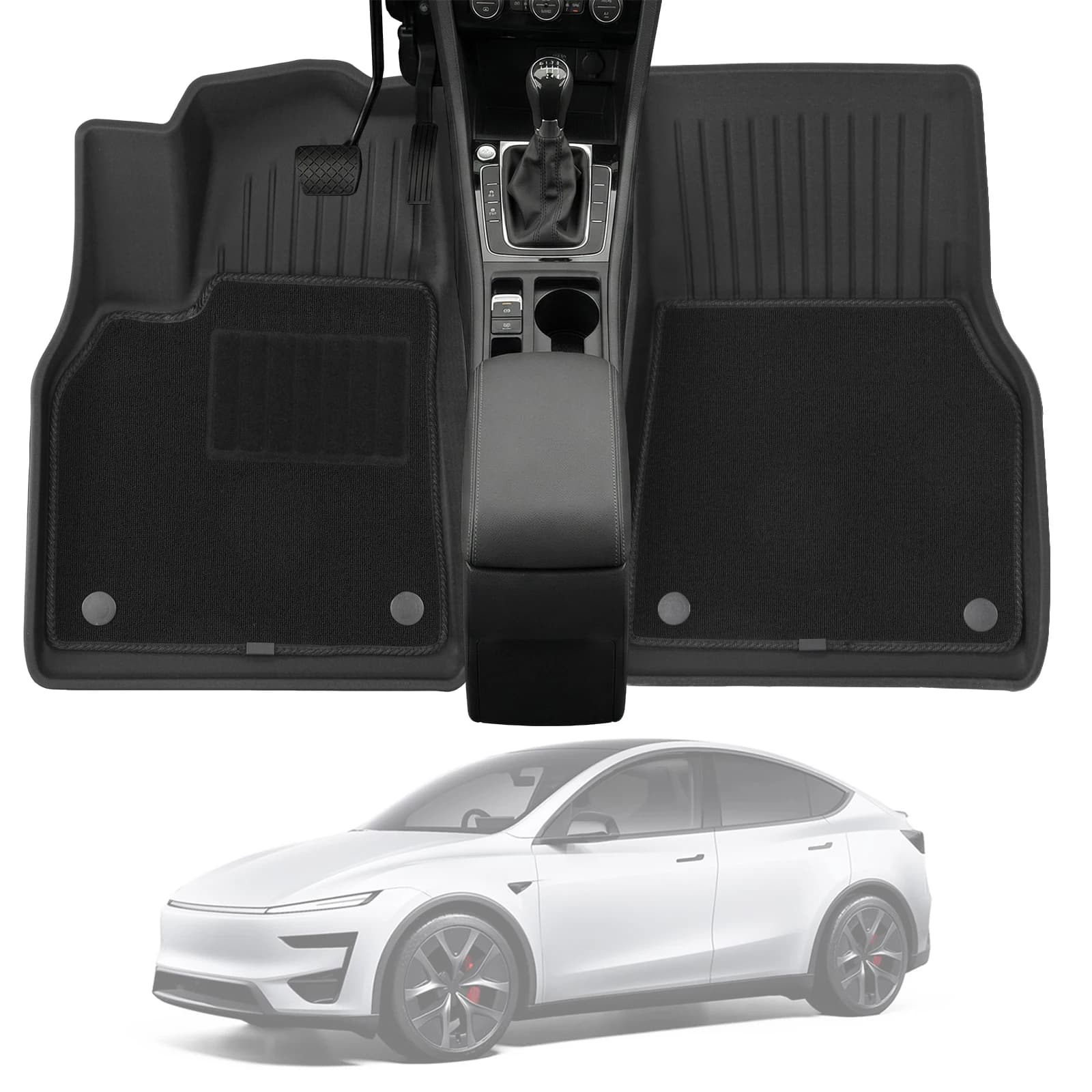Tappetini per Auto e Rivestimenti per Bagagliaio in TPE Set Completo per Tesla Model Y Juniper 2025-2026, Accessori Compatibili con Tesla Model Y