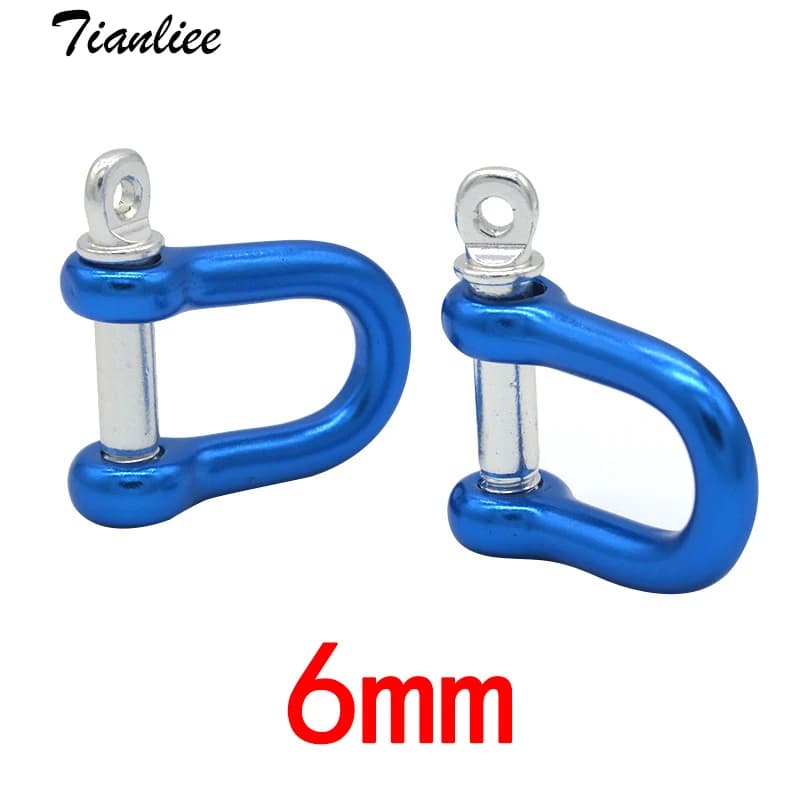 D-ring grilli in alluminio ad alta resistenza moschettone accessori ganci appesi fibbia Paracord raccordi in metallo a sgancio rapido