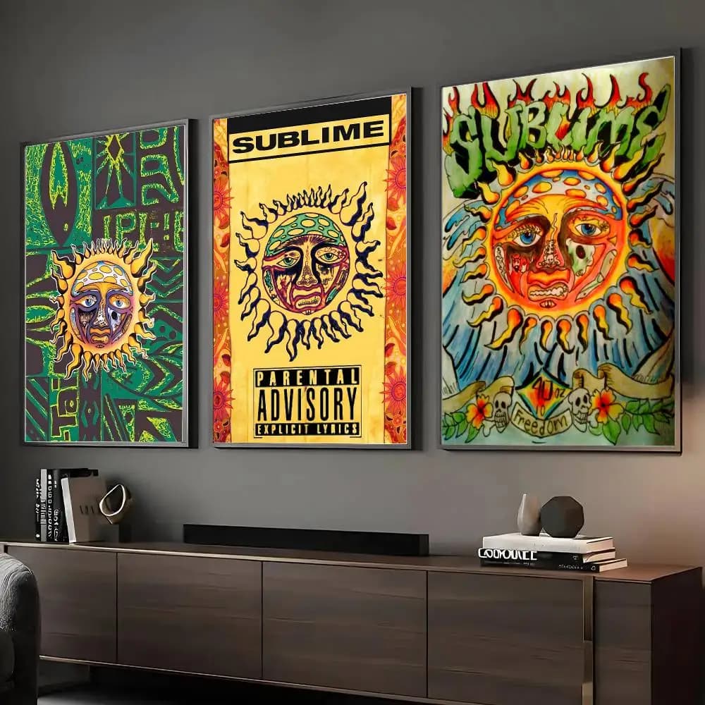 S-Sublime-e Poster HD Wall Art Print,Self-adhesive Poster Sticker,Aesthetic Home Decor