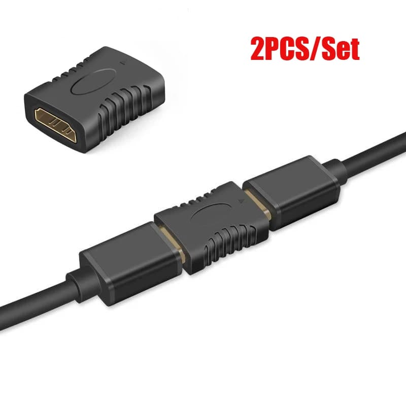 HDMI compatible converter 2PC 4K 1080P HDTV Female-female cable External cable adapter Splitter for monitor PS4/3 TV Portable Box