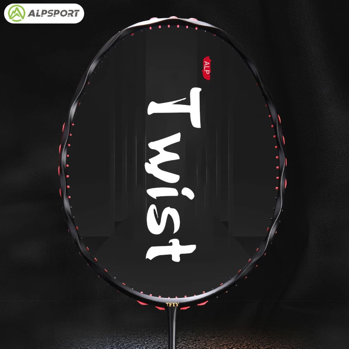 Alpsport MH-V5 5U 75g Ondulato Originale legale Massimo 38 libbre Racchetta da badminton con telaio a torsione in 100% fibra di carbonio. Racchetta per principianti Racchette professionali Racchette Premium