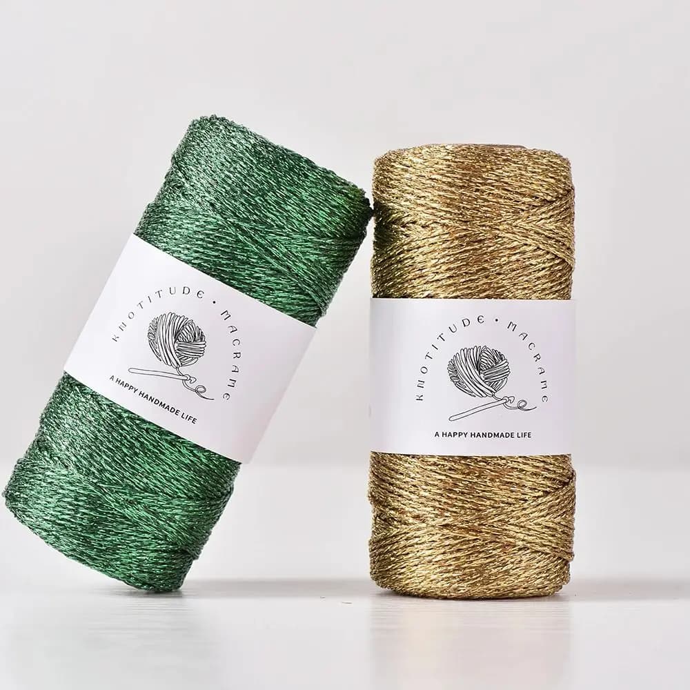 Filato metallico da 1 mm Fai da te fatto a mano per maglieria all'uncinetto Filo intrecciato a mano 100M Filo multicolore con glitter oro e nastro