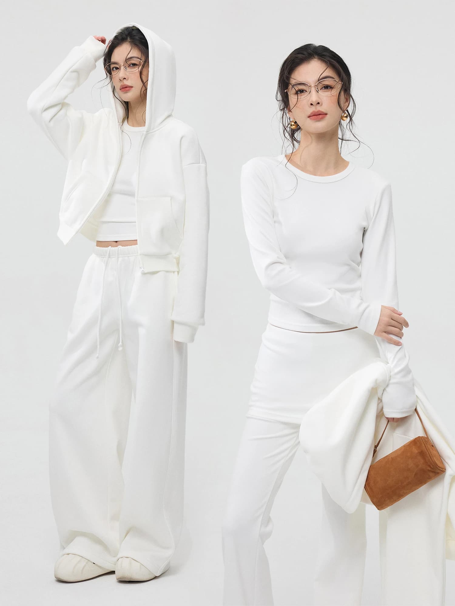 ZzZHANG Set Casual con Felpa con Cappuccio, Pantaloni e Gonna a Vita Alta, Maniche Lunghe, per Primavera, Autunno e Inverno, Abbigliamento Sportivo da Donna