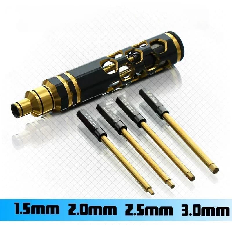 4 in 1 cacciavite a testa esagonale cacciavite esagonale set di strumenti kit RC elicottero auto forniture H1.5 H2.0 H2.5 H3.0
