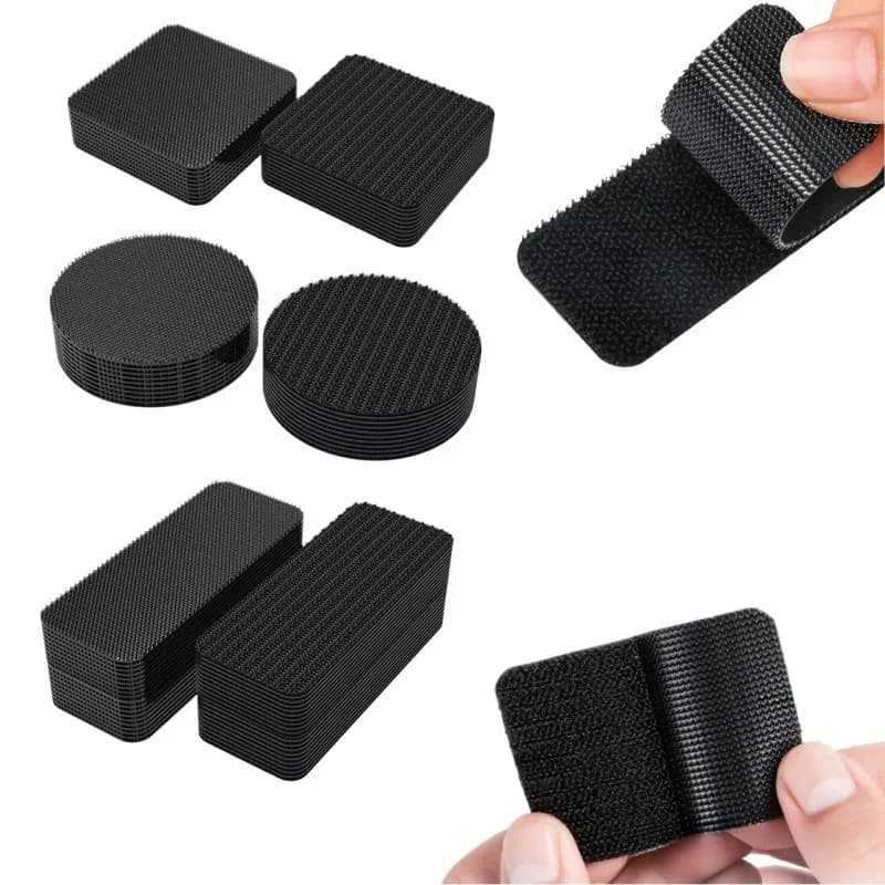 Adesivi di fissaggio adesivi resistenti per accessori interni auto Cinghie di montaggio autoadesive con chiusura a gancio e anello