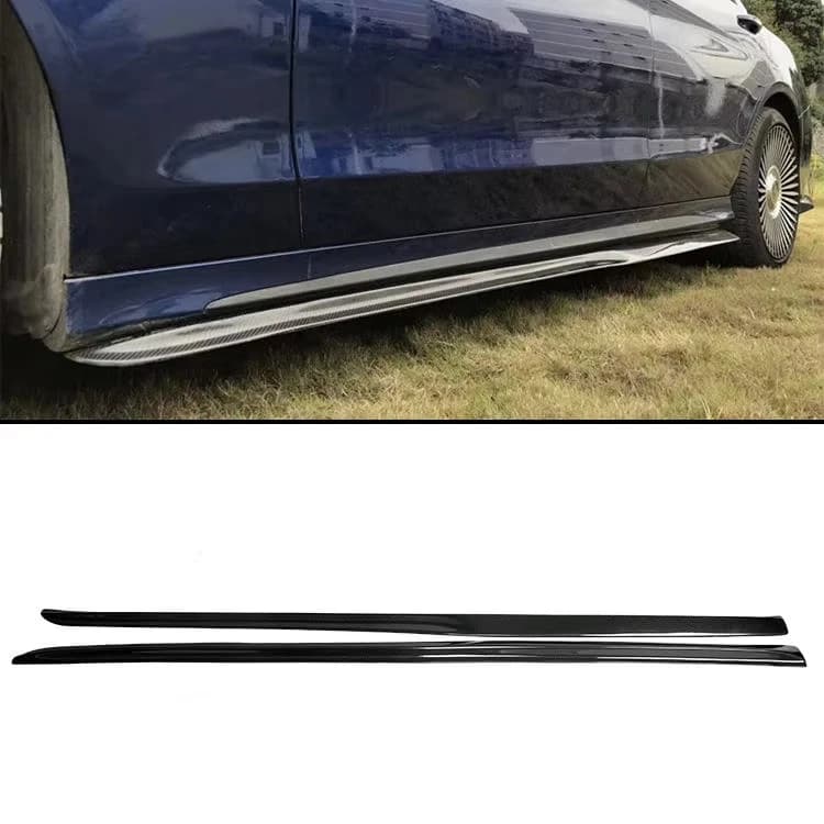 Minigonne laterali in fibra di carbonio stile PSM per Mercedes Classe C W205 C63 - Pacchetto esterno tuning - Ricambi auto