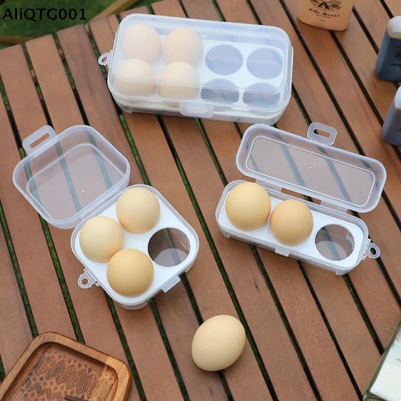 Container Anti-shocket for Eggs - Protective tray Plastic Infrangible Travel for Camping and Domestic Conservation