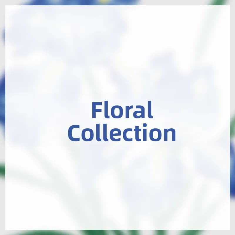 Modern Simple Spring Iris Orchid Cross Stitch Kit Handmade Embroidery for Living Room Bedroom Cotton Fabric White Color