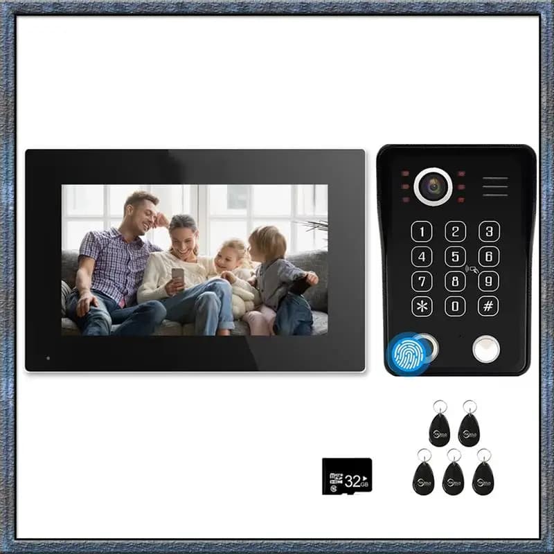 Best Offers Tuya Smart Video Interphone System 1080P Wifi Monitor Digital Improper Unlock Video Entry Cam Bell House Spine US