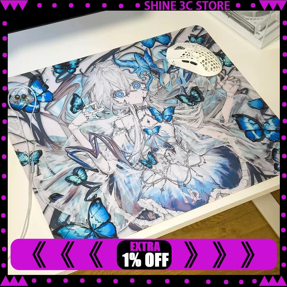 PANPAD Nemvira Glass Mousepad Original Full Coverage Primer Mouse Pad for Esports Gaming PORON Primer Mousepads Gifts