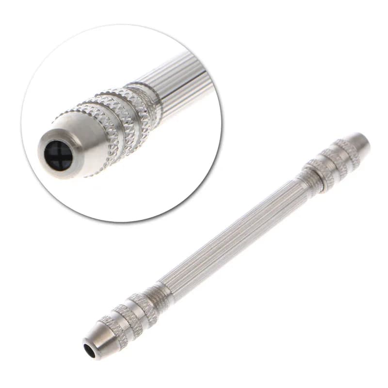 Morsa perno doppia estremità fai da te trapano mano morsa strumenti per trapano in resina con pinza trapano strumenti per creazione gioielli per perno per capelli fai da te H8WF