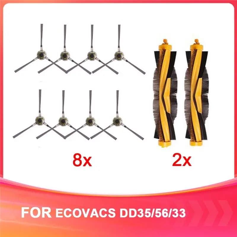 ABGG-For ECOVACS DD35/56/33 Robot Vacuum Cleaners Vacuum Cleaner Accessories Main Side Brush Replacement Parts