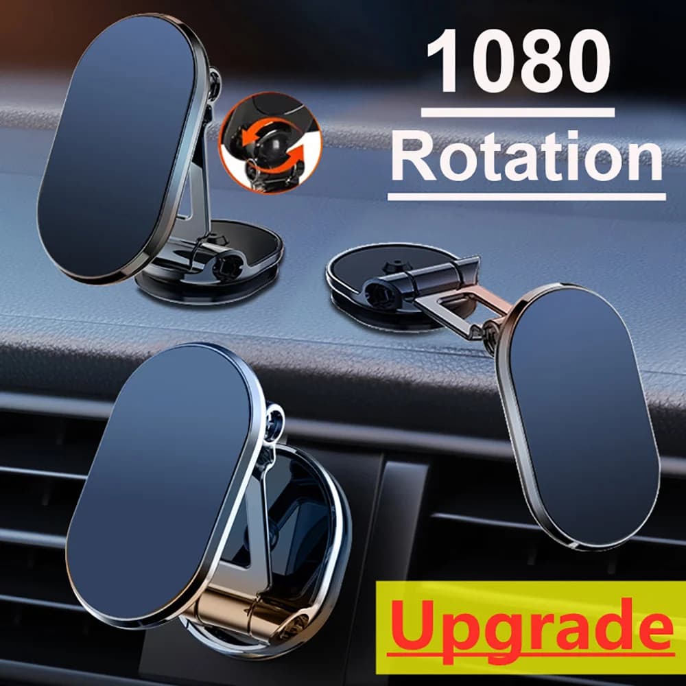 Foldable dashboard support 360 ° Magnetic swivel holder for car phone Magnetic phone support Navigation phone support Car accessories