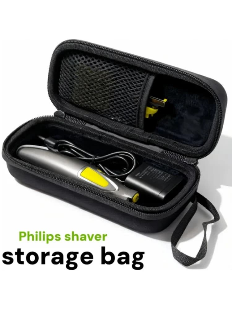 Custodia Portatile per Rasoio in EVA Antiurto - Scatola da Viaggio per Trimmer Adatta per Philips Single Blade QP2530/2520