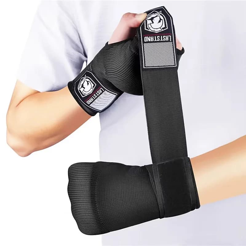 Guanti da boxe con protezione in gel per le mani, mezze dita, per Muay Thai, MMA, Kickboxing, Arti Marziali, allenamento con sacco da boxe.