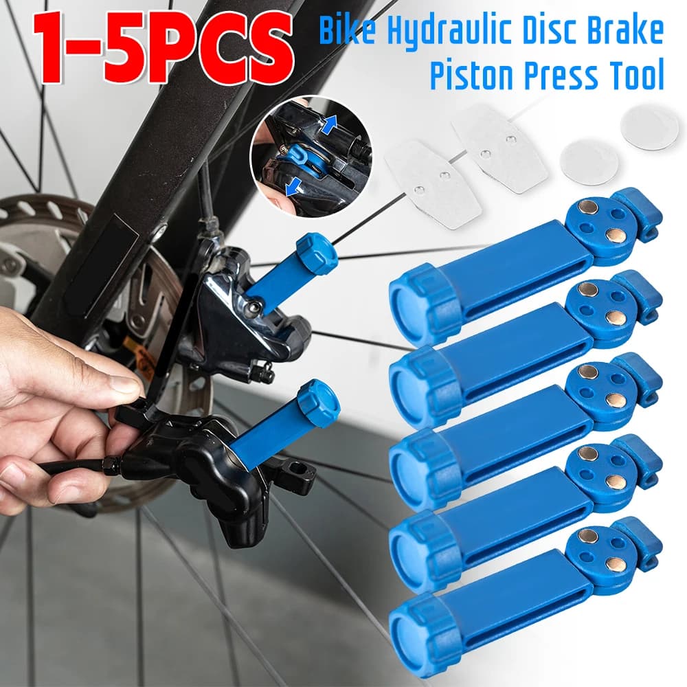 1-5PCS Bicycle Brake Pad Spreader Tool Brake Caliper Piston Extension 360° Rotatable Bike Disc Brake Caliper Piston Press Tools